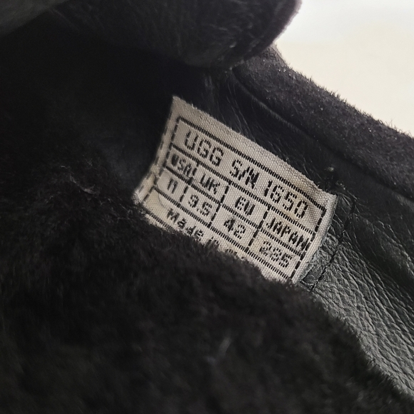 UGG Australia #1650 DAKOTA Black Suede Mocassin Driving Loafer Shoes Sz 11 - Picture 5 of 11